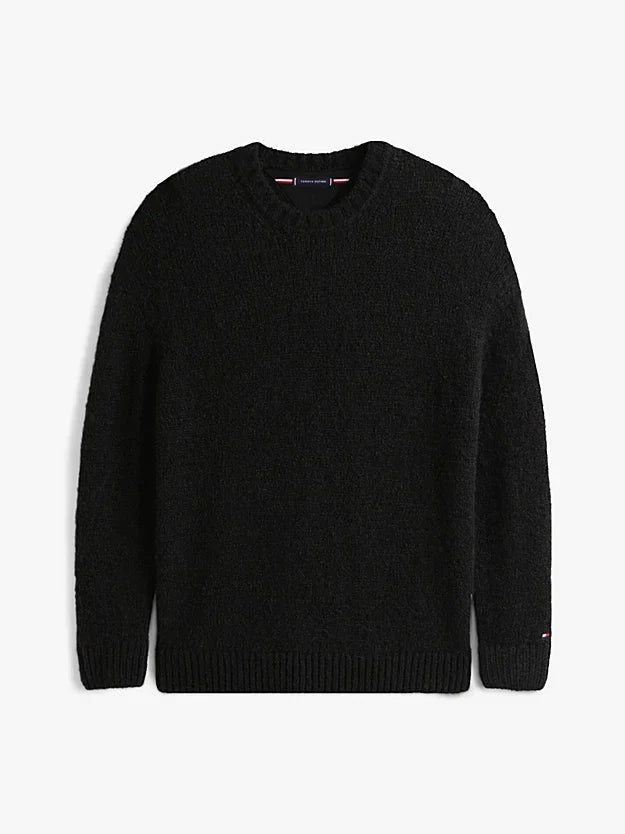 Crew Neck Jumper With Alpaca